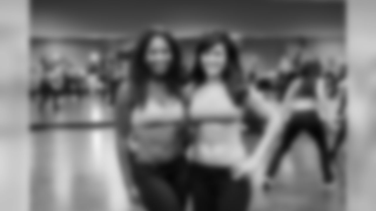 Kelly P. and Brittany L. // Atlanta Falcons Cheerleaders Practice // 7/7/2011 // Atlanta -