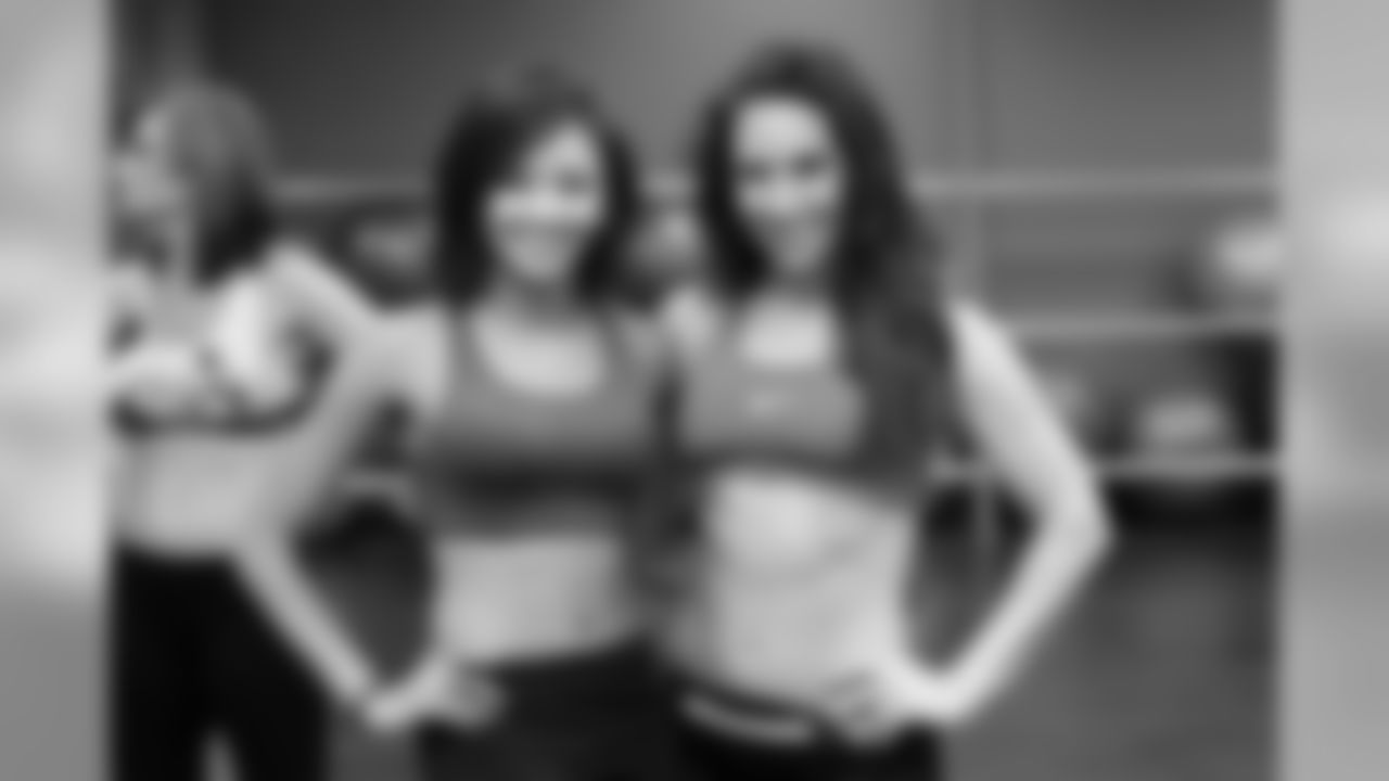 Brittiney W. and Jennifer T. // Atlanta Falcons Cheerleaders Practice // 7/7/2011 // Atlanta -