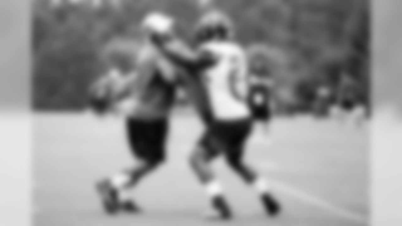 Atlanta Falcons running back Brian Hill #23 works on the tenth day of practice. (Photo by Kara Durrette/Atlanta Falcons)