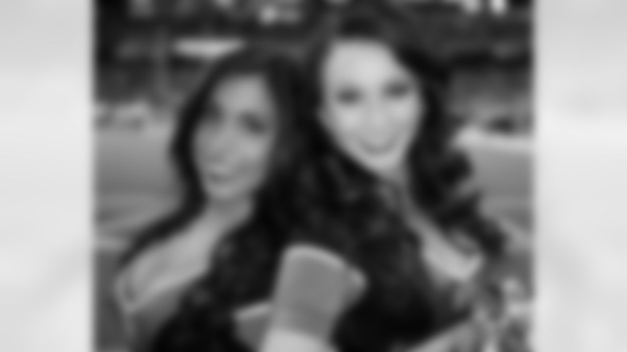Atlanta Falcons Cheerleaders Melissa Z. and Natalie S.