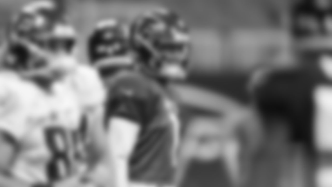 Atlanta Falcons quarterback Marcus Mariota #1 during practice in Atlanta, Georgia, on Wednesday, September 7, 2022. (Photo by Shanna Lockwood/Atlanta Falcons)