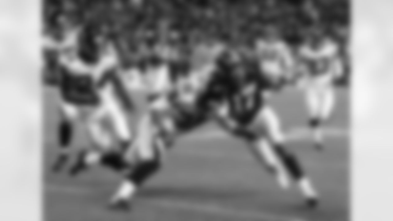 Cornerback Jason Webster spent three of his nine years in the NFL with the Falcons, appearing in 33 games with 168 tackles, four forced fumbles and four interceptions.