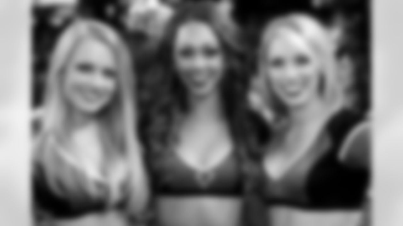 Atlanta Falcons Cheerleaders Ashley G., Ariel A., and Natalie B. (PHOTOS: Art Morrison, Special to AtlantaFalcons.com)