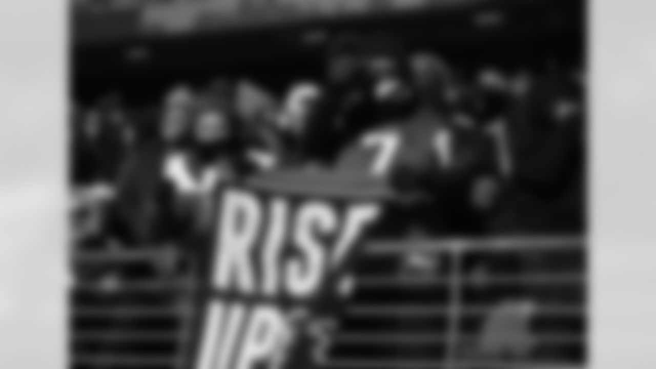 General view of fans during the game against the Baltimore Ravens at M&T Bank Stadium in Baltimore, Maryland on Saturday, December 24, 2022. (Photo by Shanna Lockwood/Atlanta Falcons)