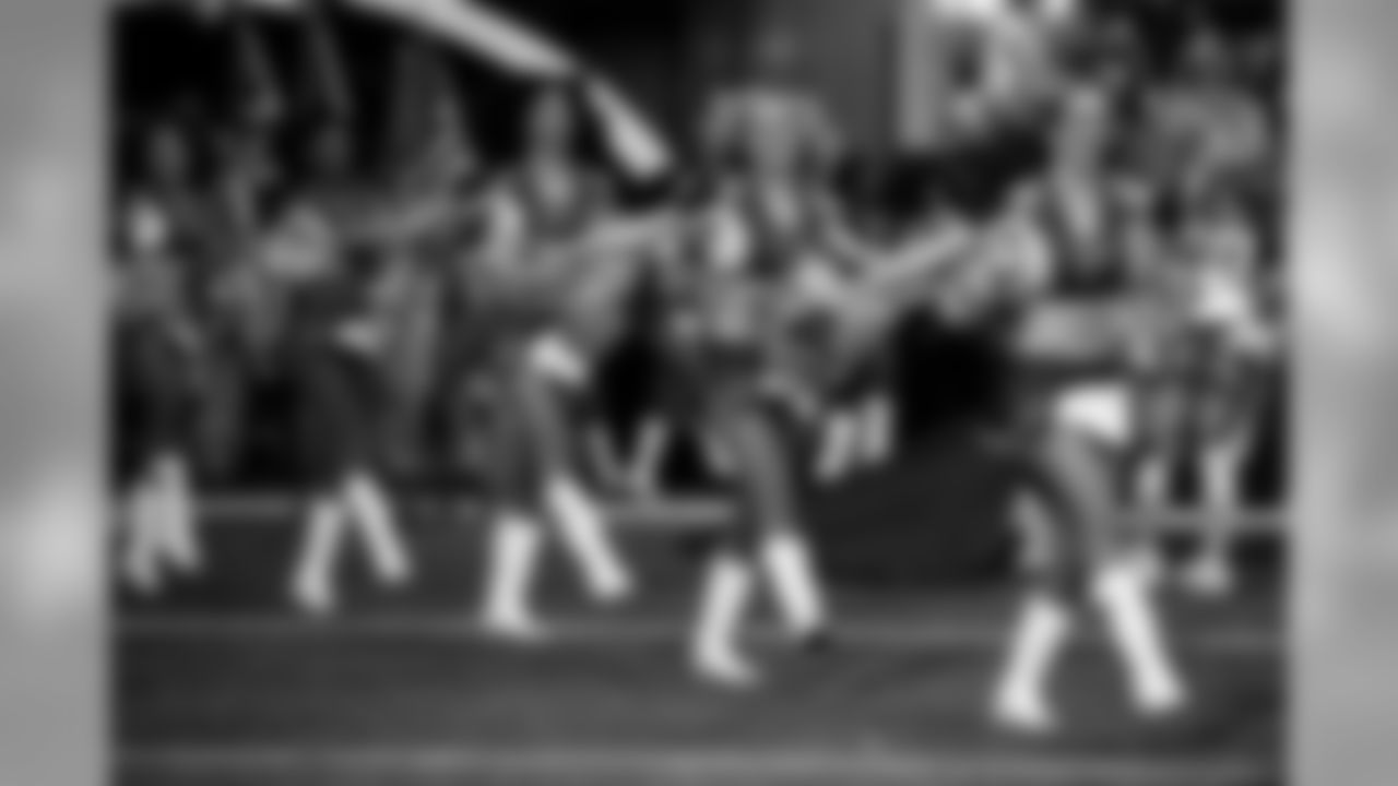 Atlanta Falcons Cheerleaders in action at Mercedes-Benz Stadium in Atlanta, Georgia, on Thursday August 15, 2019. (Photo by Kara Durrette/Atlanta Falcons).