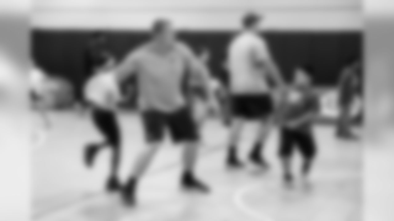 OT Kaleb McGary, OG Chris Lindstrom