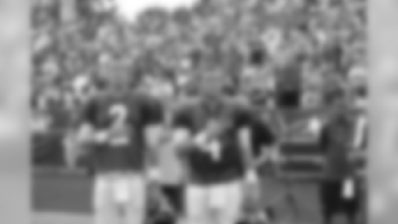 Matt Ryan and John Parker Wilson during the National Anthem // 2011 Friday Night Lights // August 5, 2011 // Norcross, Ga. —