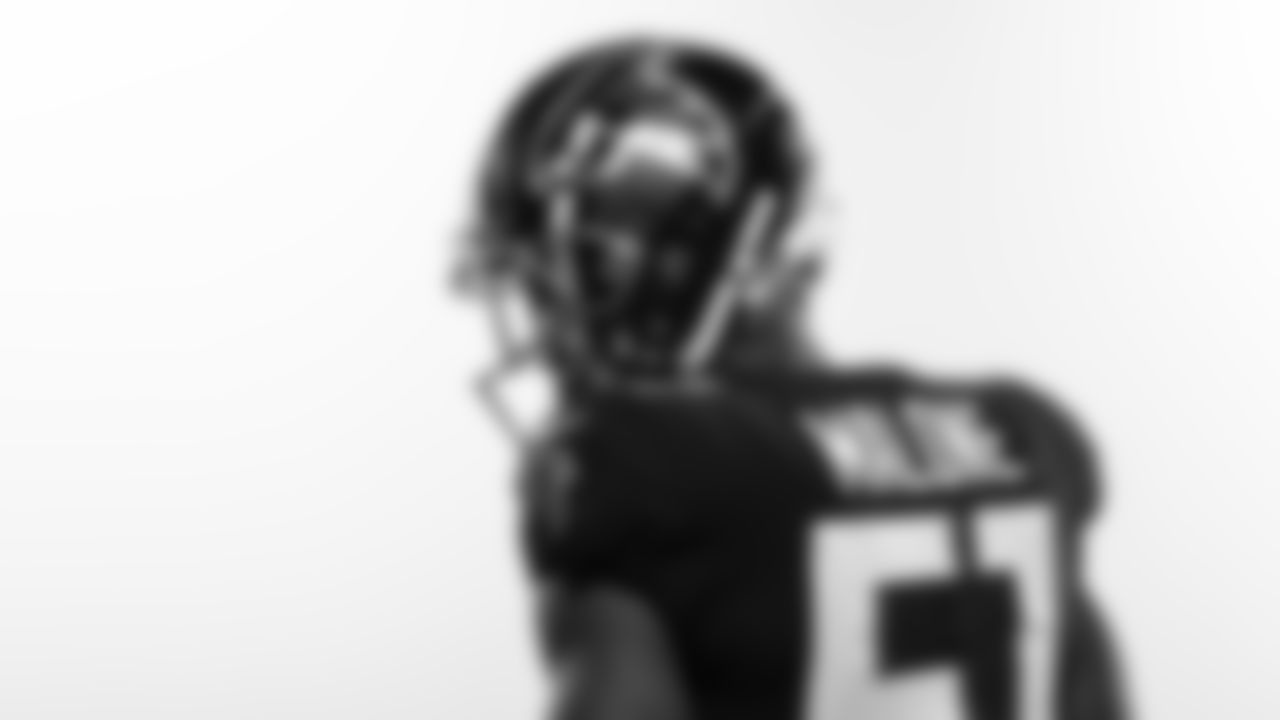 Atlanta Falcons outside linebacker DeAngelo Malone #51 during Creative Days in Ticketmaster Studios at Atlanta Falcons Training Facility in Flowery Branch, Ga. on Monday, June 5, 2023. (Photo by Brandon Magnus/Atlanta Falcons)