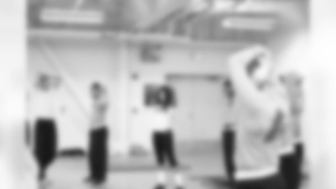 Denita C. works out with some of the Army personnel in Alaska