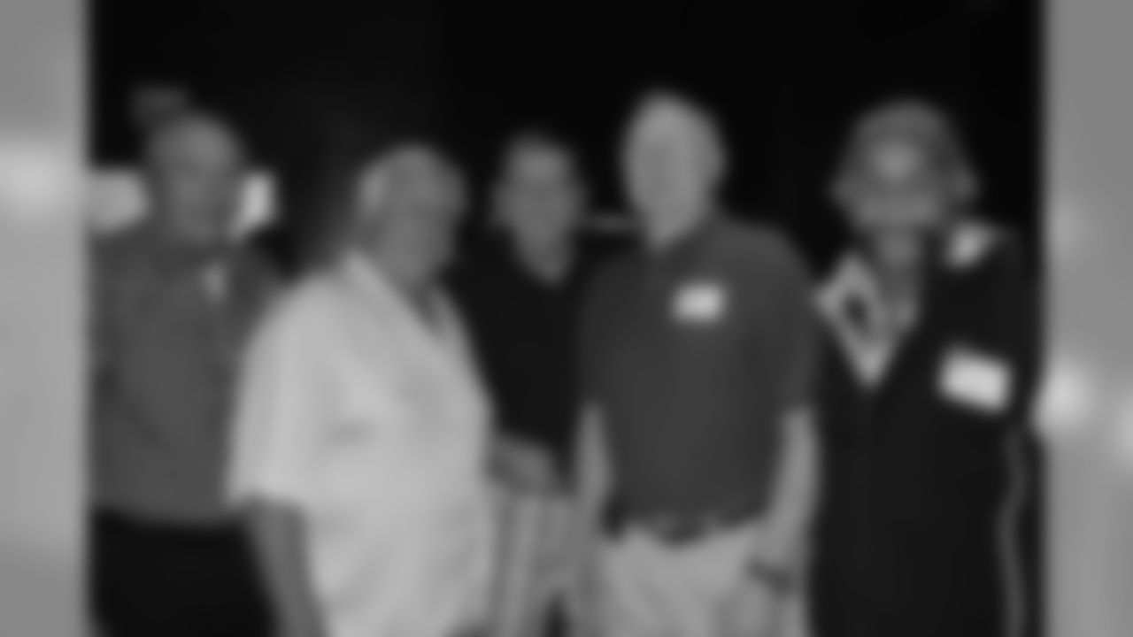 Former Atlanta Falcons players of the 1966 team Bob Richards, Ralph Heck, Lou Kirourac, Tommy Nobis and Lee Calland