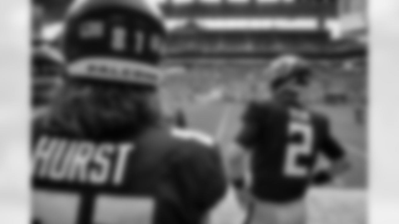 Atlanta Falcons quarterback Matt Ryan #2 is seen on the sideline during a game against the Miami Dolphins at Hard Rock Stadium in Miami Gardens, Florida on Sunday, October 24, 2021. (Photo by Adler Garfield/Atlanta Falcons)