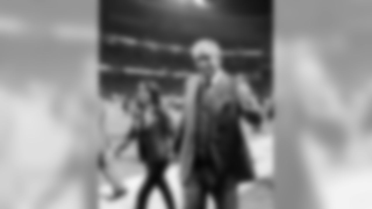 Atlanta Falcons owner Arthur Blank celebrates after the game between the Atlanta Falcons and the Philadelphia Eagles at Mercedes-Benz Stadium in Atlanta, GA, on Sunday September 15, 2019. (Photo by Rob Foldy/Atlanta Falcons)