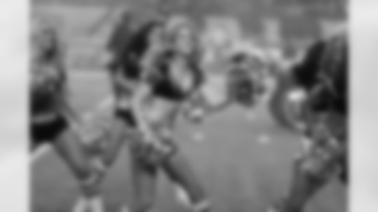 Haley-Kate D. and the rest of the Atlanta Falcons Cheerleaders perform one of their dances (PHOTOS: Art Morrison, Special to AtlantaFalcons.com)