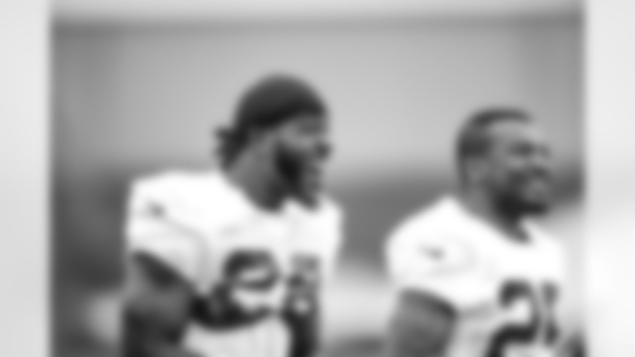 RB Tevin Coleman,RB Ito Smith
Atlanta Falcons/ Carmen Mandato