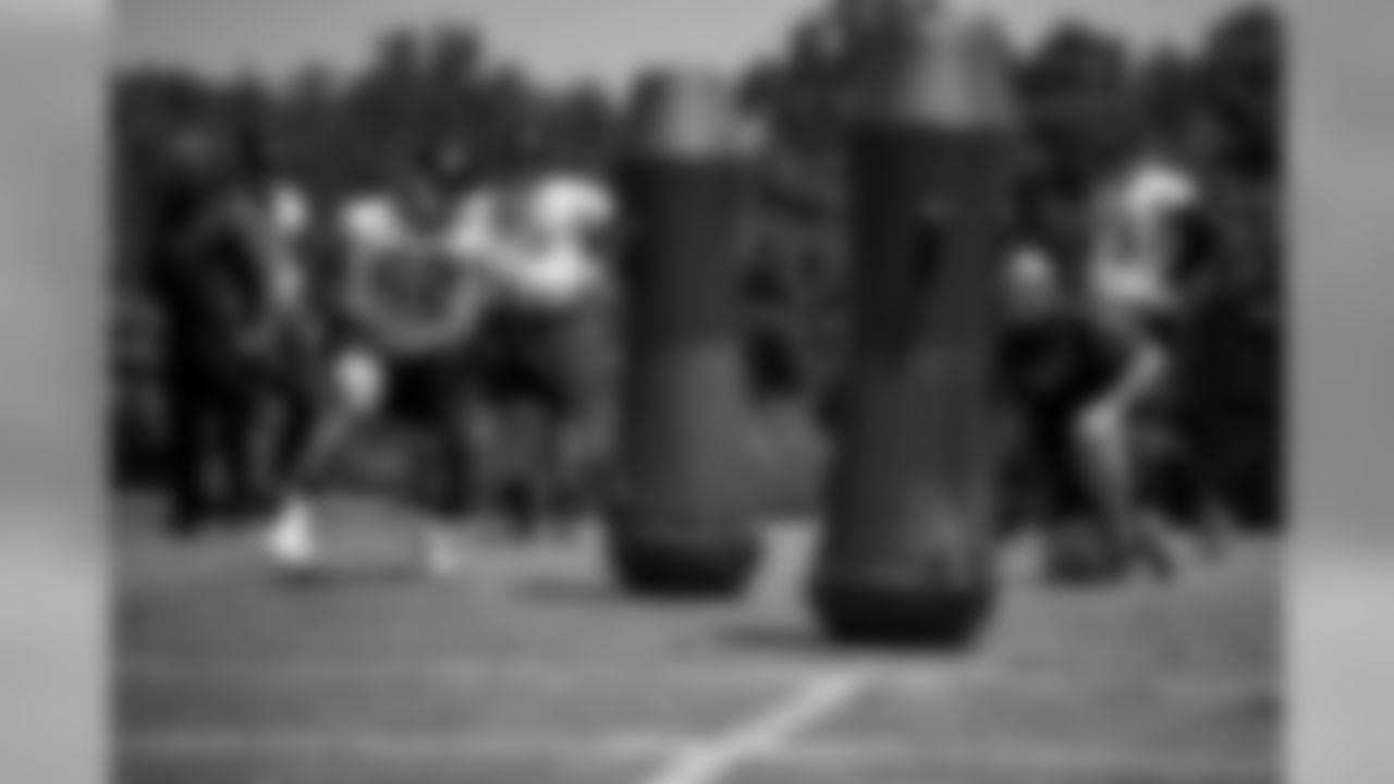 May 29, 2019 - DE Austin Larkin during OTA's at Atlanta Falcons Training Camp in Flowery Branch, GA.