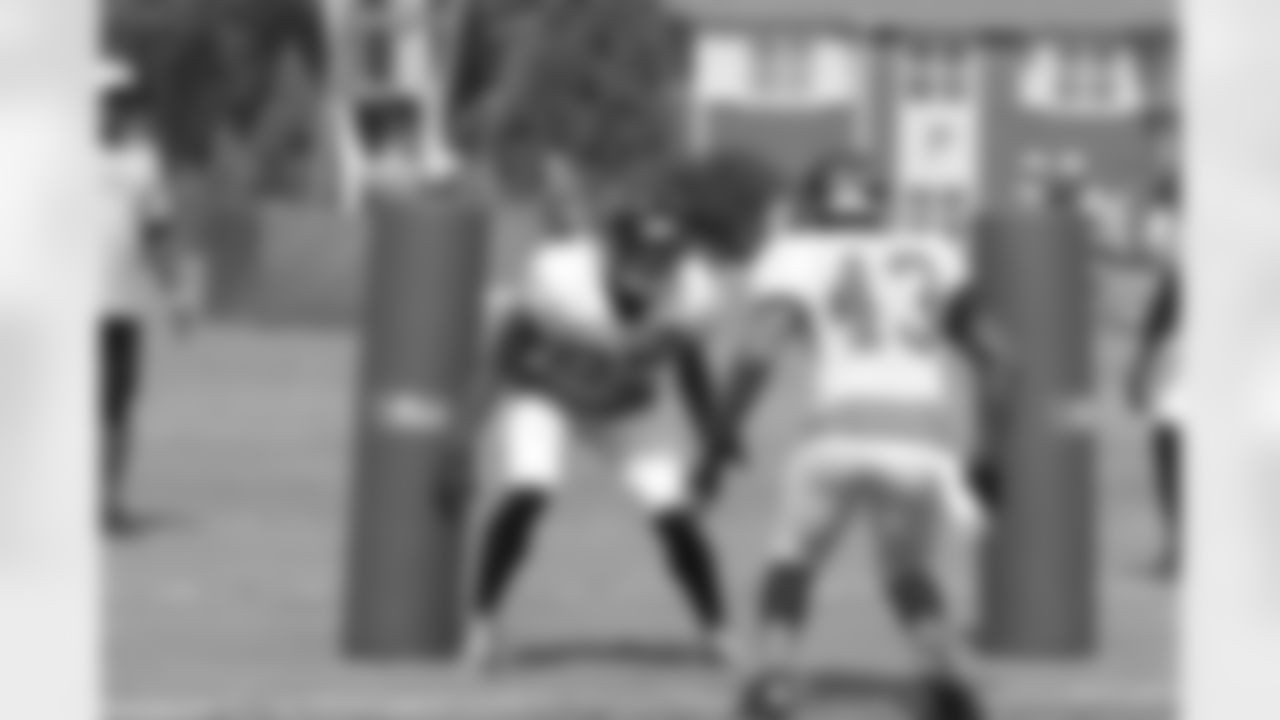 CB Robert McClain goes up against practice squad CB Jordan Mabin