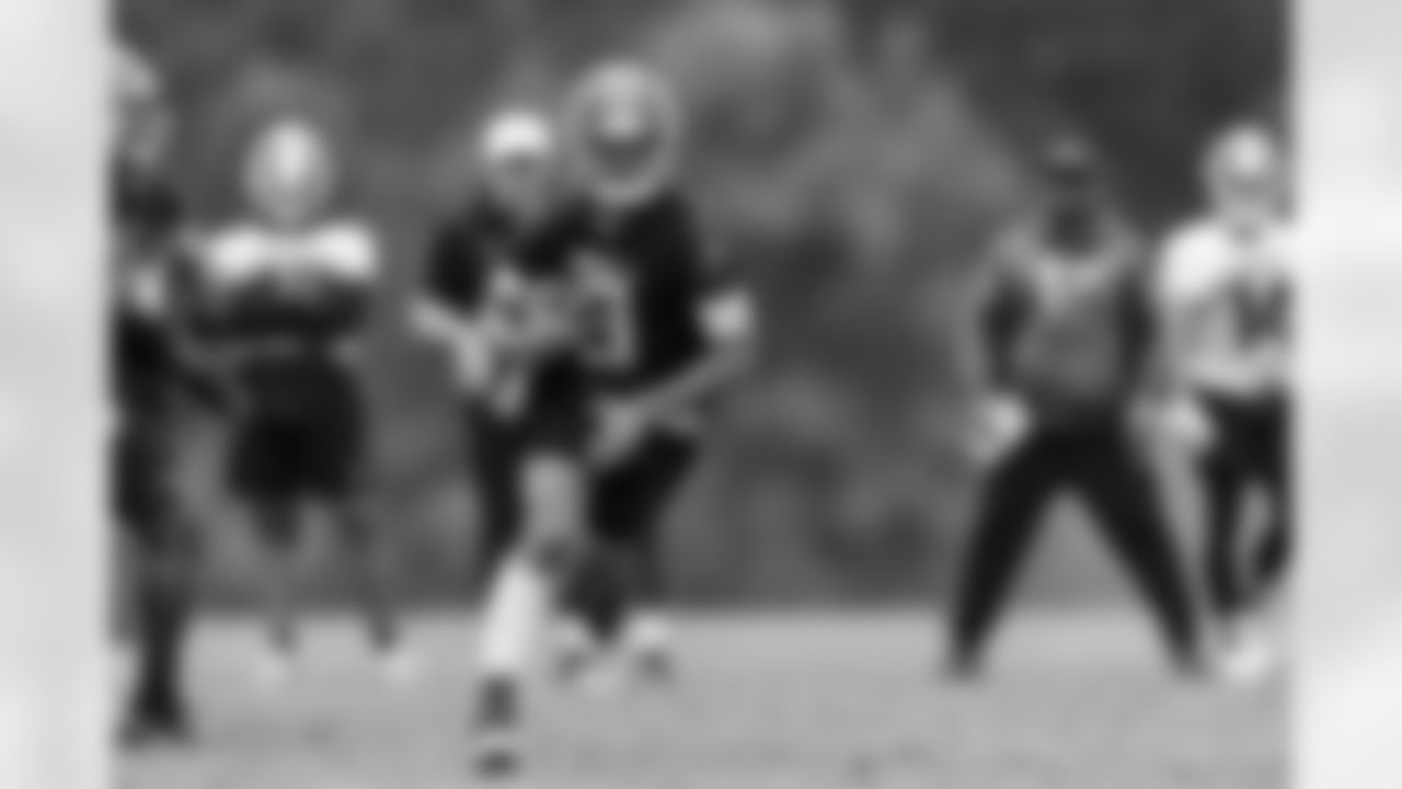 Atlanta Falcons quarterback Desmond Ridder #9 during practice at Atlanta Falcons Training Facility in Flowery Branch, Ga. on Thursday, September 14, 2023. (Photo by Jay Bendlin/Atlanta Falcons)