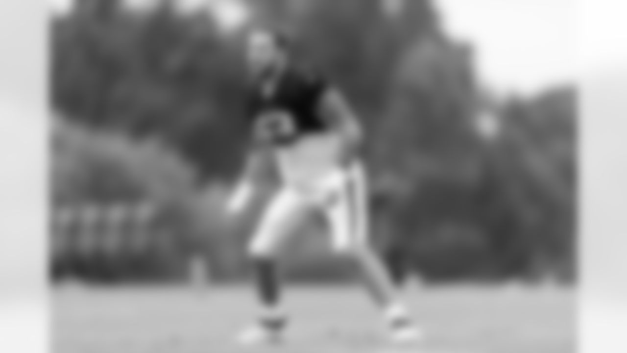 Atlanta Falcons inside linebacker Nate Landman #53 during practice at Atlanta Falcons Training Facility in Flowery Branch, Ga. on Wednesday, September 27, 2023. (Photo by Jay Bendlin/Atlanta Falcons)