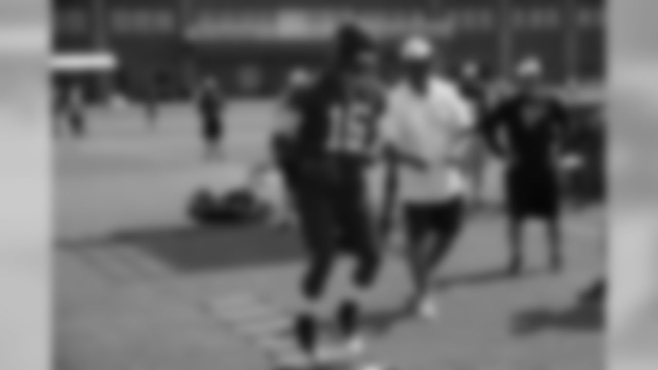 WR Marcus Jackson during the ladder drill // 2012 Atlanta Falcons Minicamp - Day 2 // June 20, 2012 // Flowery Branch, Ga. -