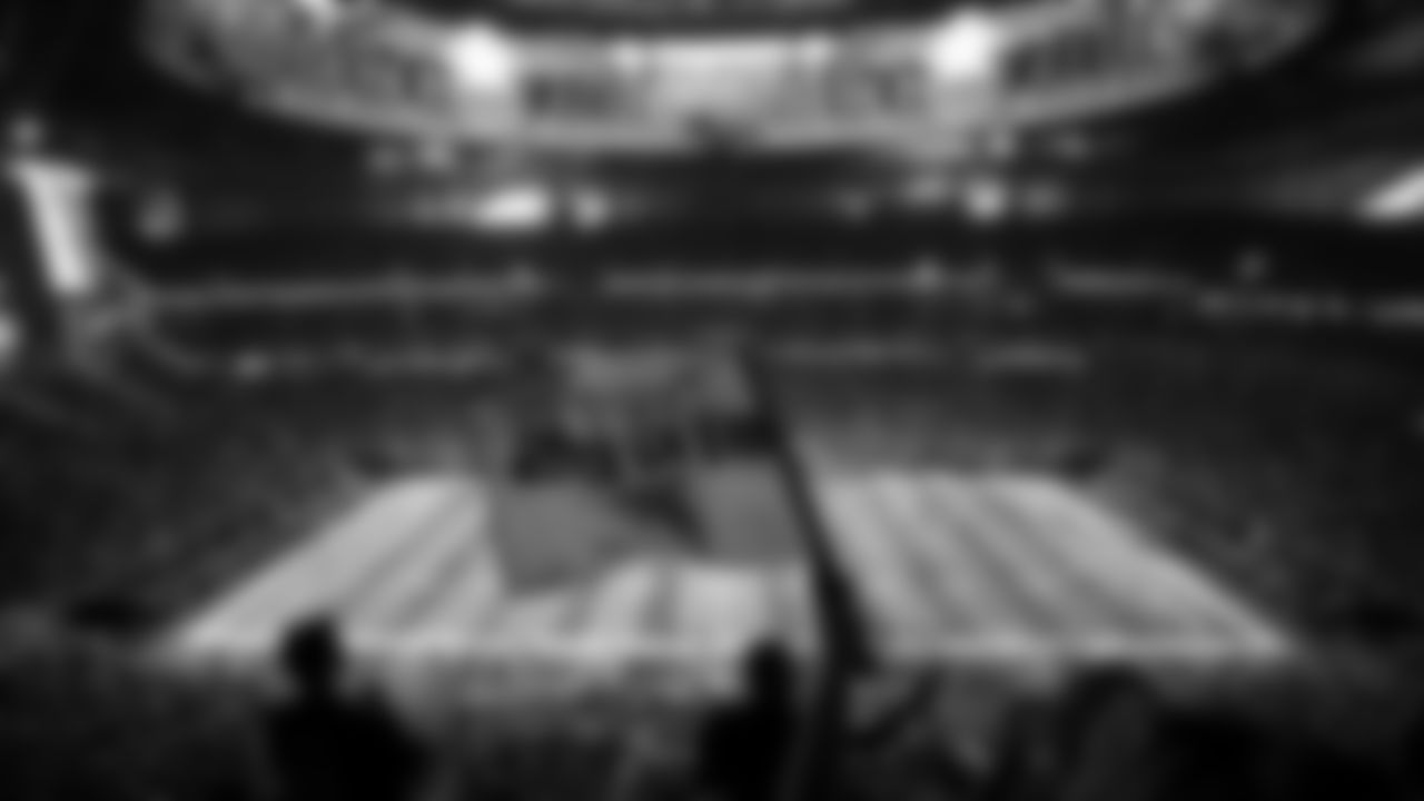 General view of fans during the second quarter of the Week 1 Game against the Carolina Panthers at Mercedes-Benz Stadium in Atlanta, Georgia on Sunday, September 10, 2023. (Photo by AJ Reynolds/Atlanta Falcons)