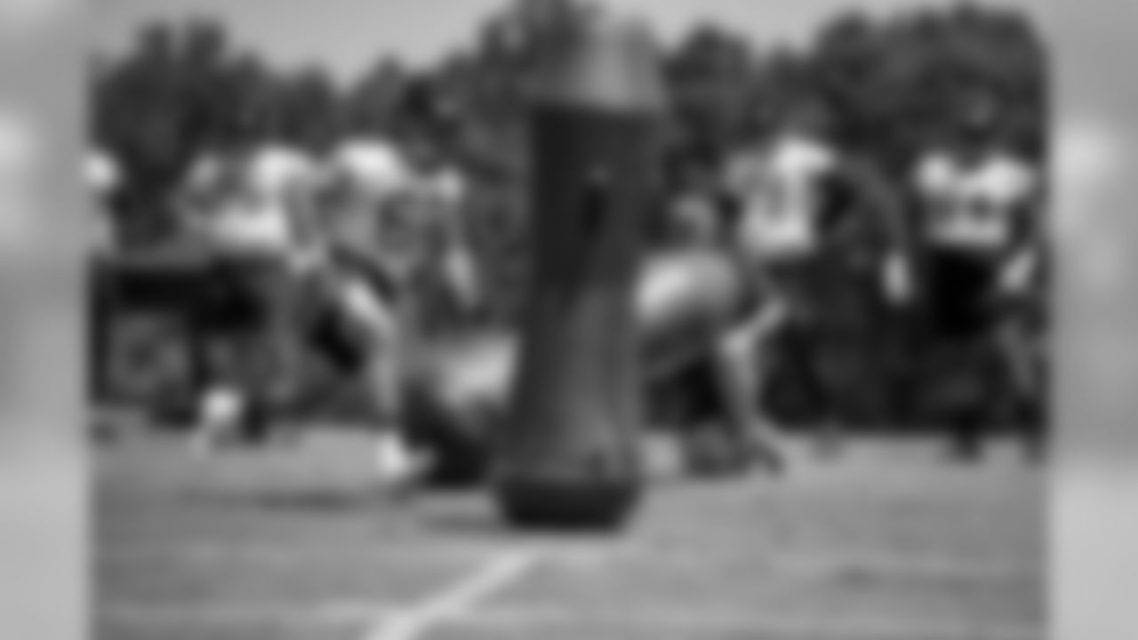 May 29, 2019 - DE Austin Larkin during OTA's at Atlanta Falcons Training Camp in Flowery Branch, GA.