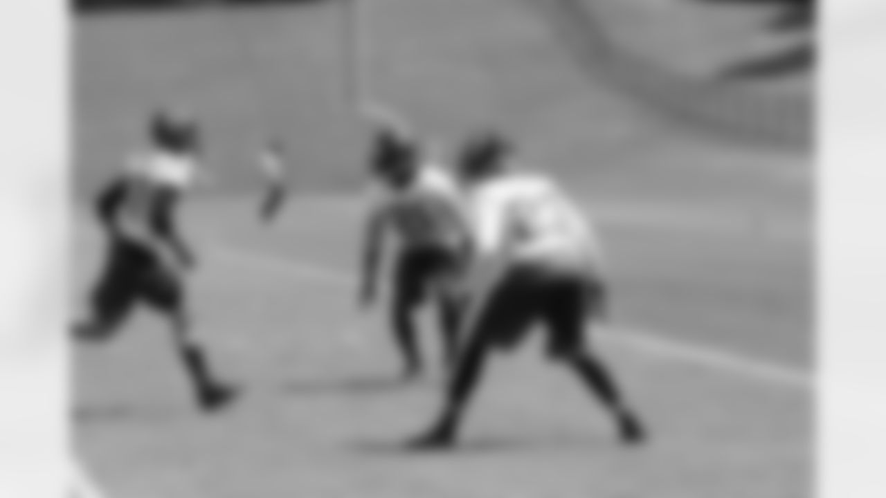 CB Peyton Thompson, CB Robert Alford and CB Desmond Trufant