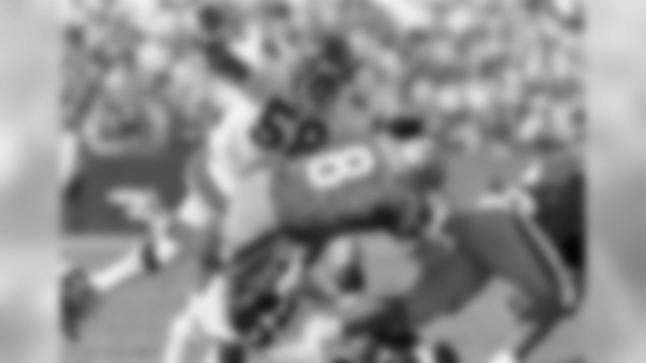 No 1. Jessie Tuggle - Tuggle is one of two players in league history to return five fumble recoveries for touchdowns.