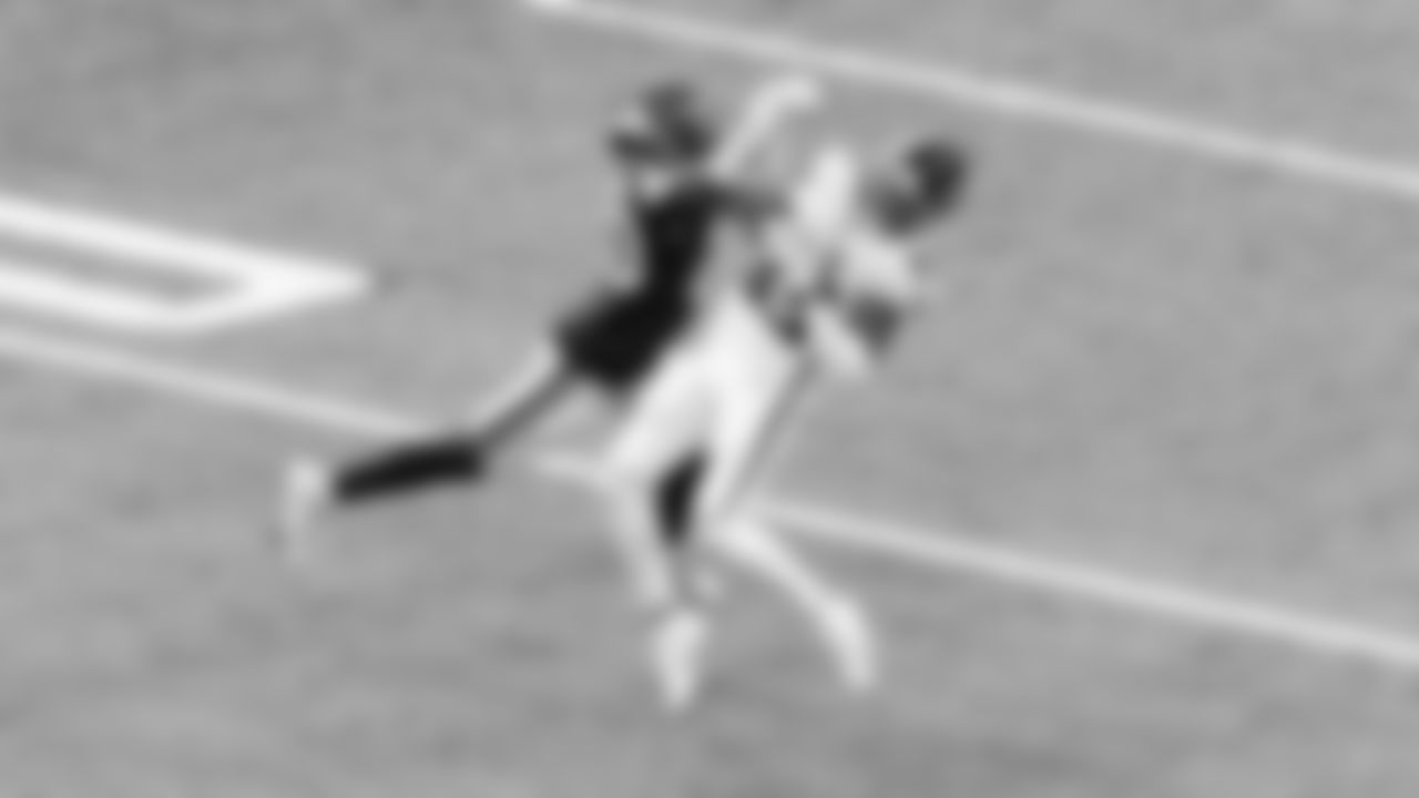 Atlanta Falcons wide receiver Russell Gage #83 in action during the third quarter against the Minnesota Vikings on October 18, 2020. (Photo by Adam Hagy/Atlanta Falcons)