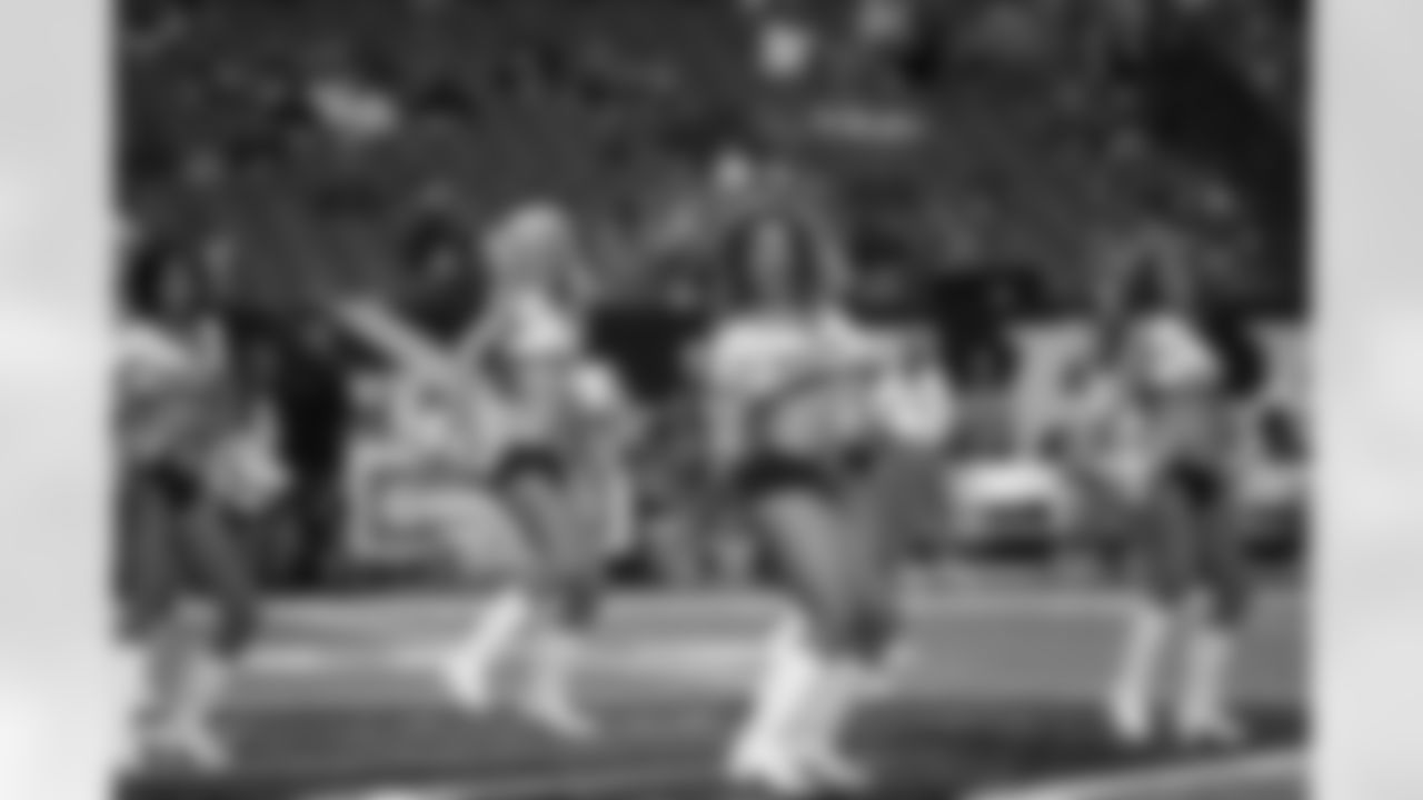 The Falcons Cheerleaders perform before the game // Falcons vs. Dolphins - Cheerleaders // August 12, 2011 // Atlanta -
