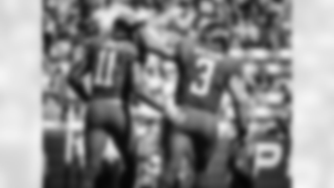 Pro Bowl side hug with Russell Wilson