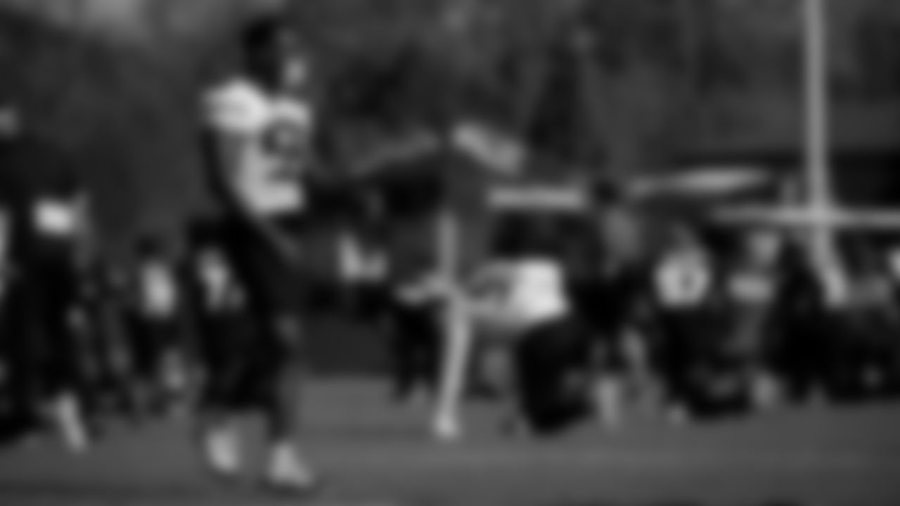 Atlanta Falcons linebacker LaRoy Reynolds #59 looks on during practice at IBM Performance Field.