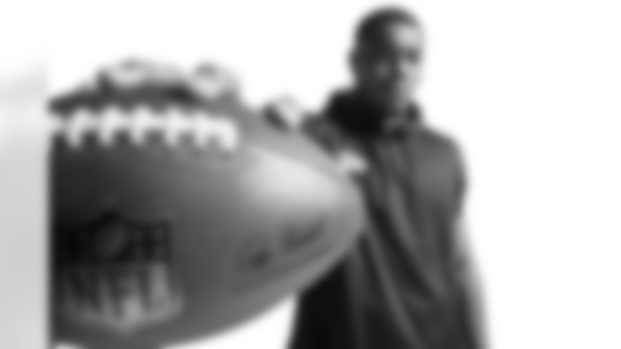 Georgia defensive lineman Travon Walker (48) poses for a portrait during the NFL Scouting Combine, Friday, March 4, 2022 in Indianapolis. (Todd Rosenberg via AP)