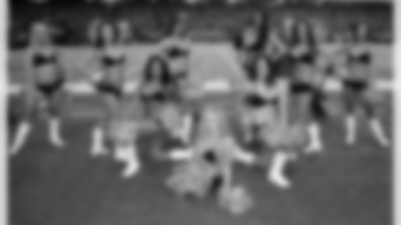 Some of the Atlanta Falcons Cheerleaders pose for a photo (PHOTOS: Art Morrison, Special to AtlantaFalcons.com)