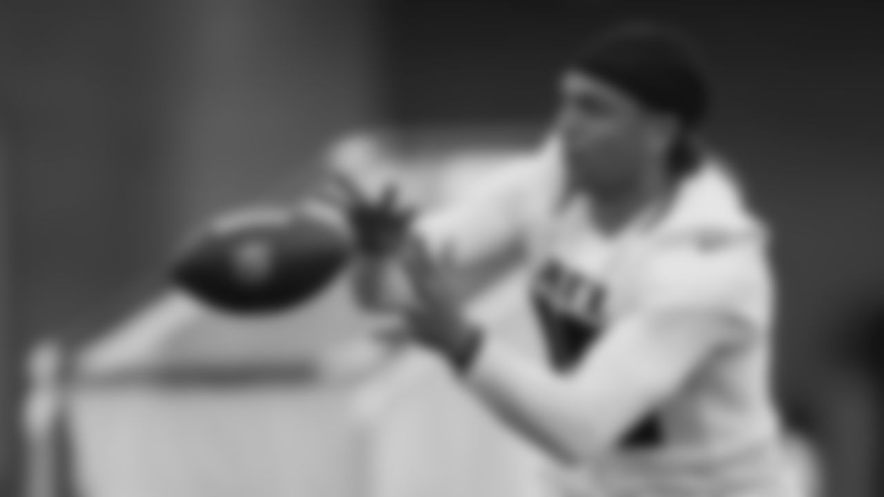Atlanta Falcons wide receiver Mack Hollins #18 during OTA practice at Atlanta Falcons Headquarters in Flowery Branch, Georgia, on Thursday, May 18, 2023. (Photo by Shanna Lockwood/Atlanta Falcons)