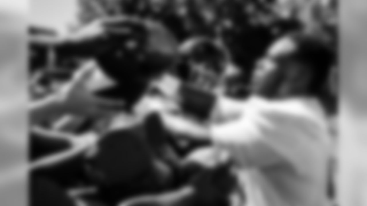 July 24, 2019 - DT Grady Jarrett signs autographs for fans on the third day of practice. (Photo by Kara Durrette/Atlanta Falcons)