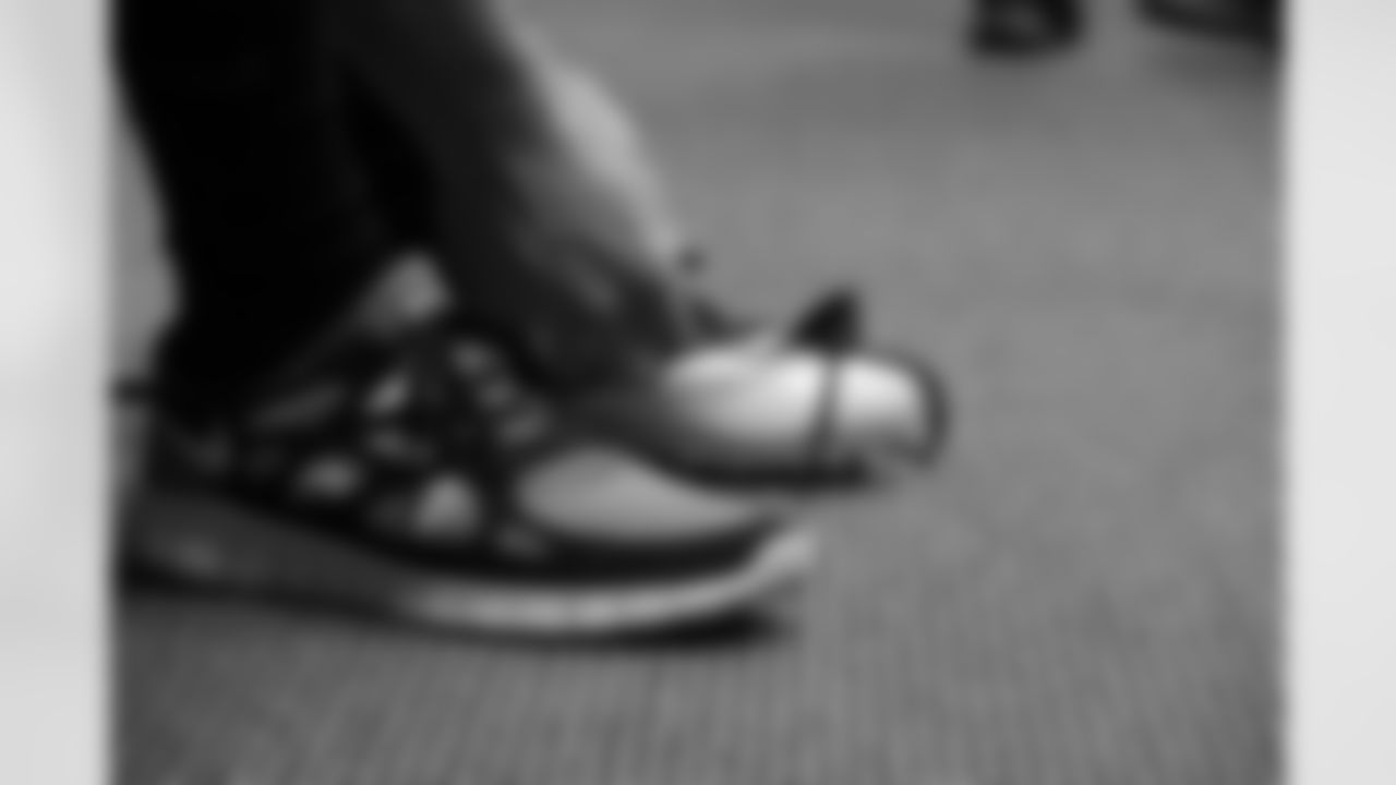 College free agent, Huntingdon's Cody Pearcy, laces up some new cleats // 2012 Rookies Report // May 10, 2012 // Flowery Branch -