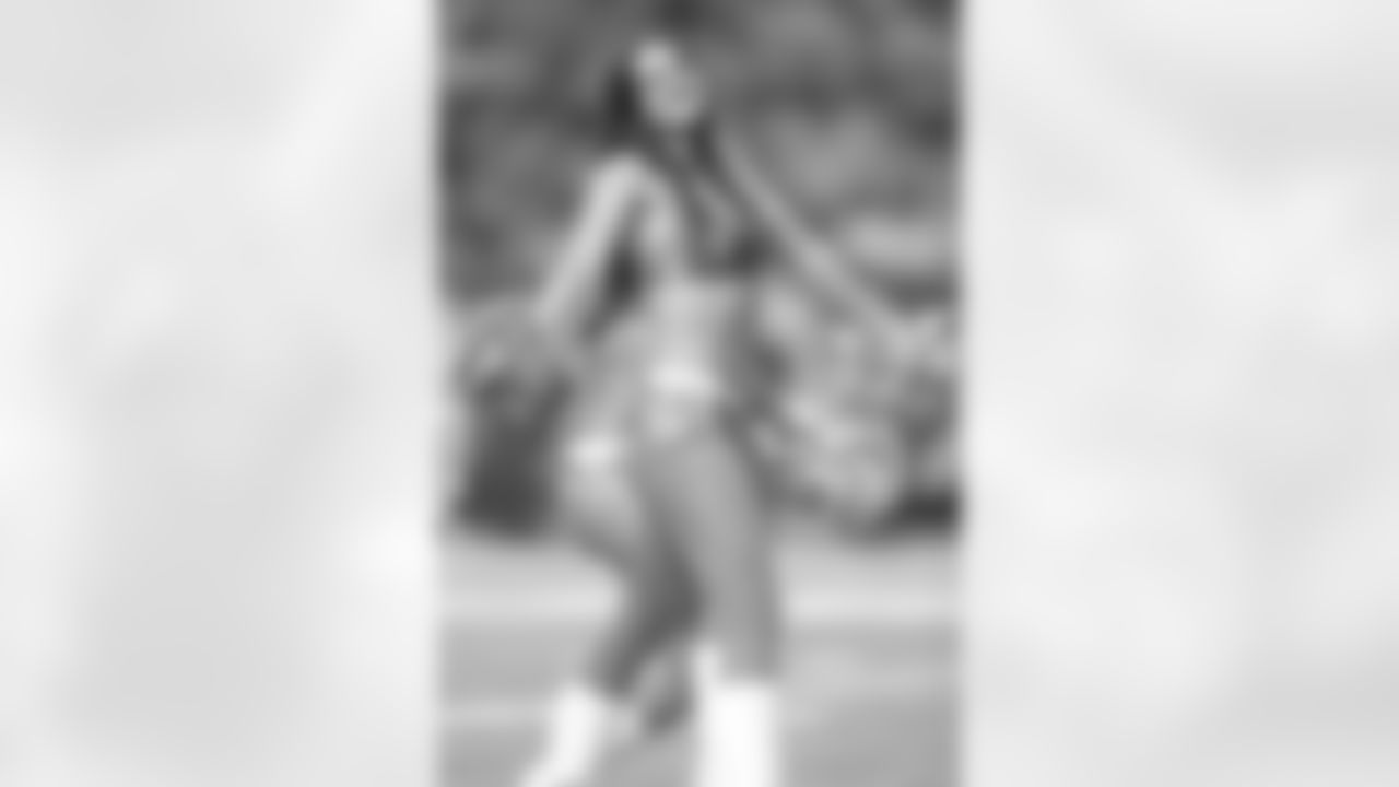 The Atlanta Falcons Cheerleaders dressed in camo to support our troops for the Salute to Service game