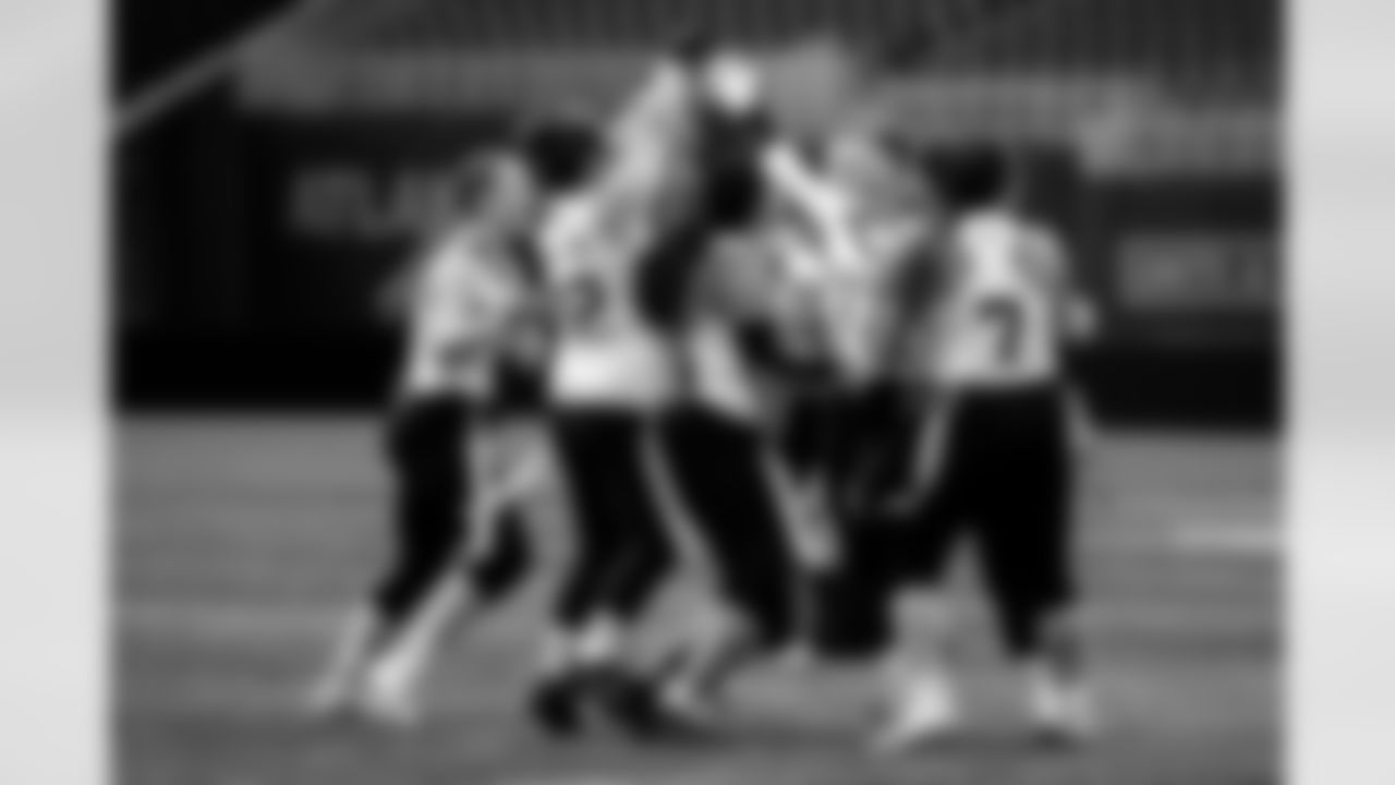 Scenes from the NAIA Girls' Flag Football Tournament Championship Game at Mercedes-Benz Stadium in Atlanta, Georgia, on Saturday May 8, 2021.