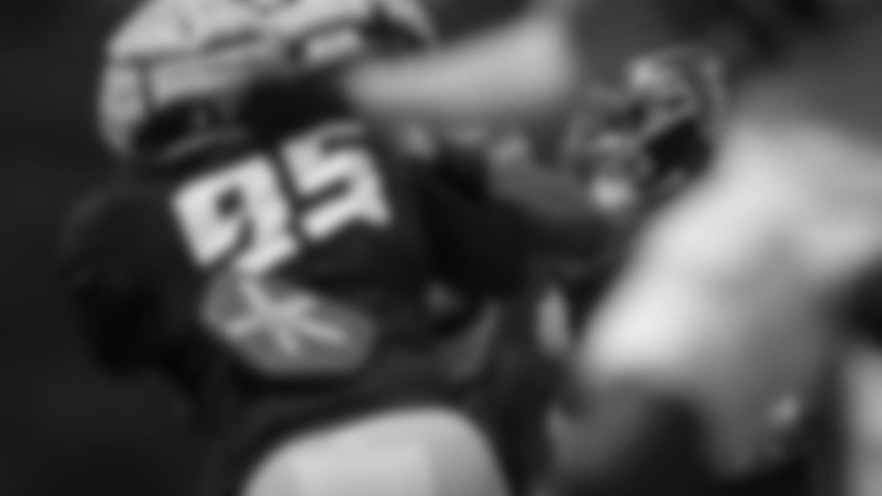 Atlanta Falcons quarterback Desmond Ridder #9 during AT&T Atlanta Falcons Training Camp at Atlanta Falcons Training Facility in Flowery Branch, Ga. on Friday, August 4, 2023. (Photo by Shanna Lockwood/Atlanta Falcons)