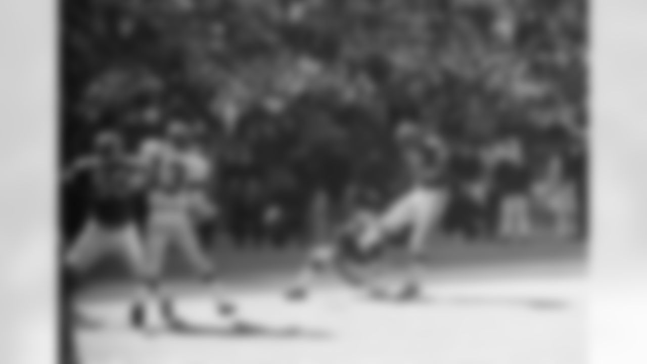 Atlanta Falcons Bill Bell, with QB Dick Shiner holding, sent the ball winging from his own 23-yard line for a field goal in a game against Cincinnati on November 7, 1971