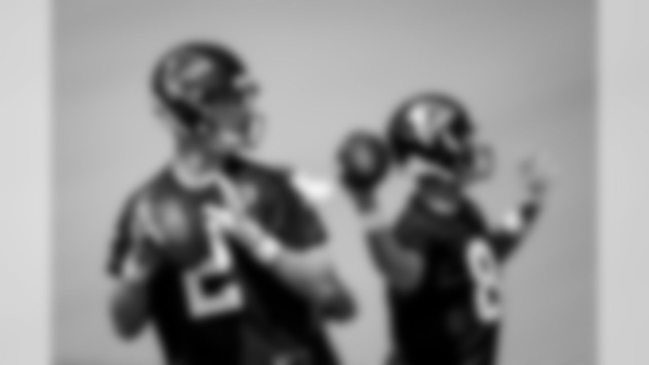 Atlanta Falcons quarterback Matt Ryan #2 prepares to pass during the third practice preparing for preseason week two against the New York Jets. (Photo by Kara Durrette/Atlanta Falcons)