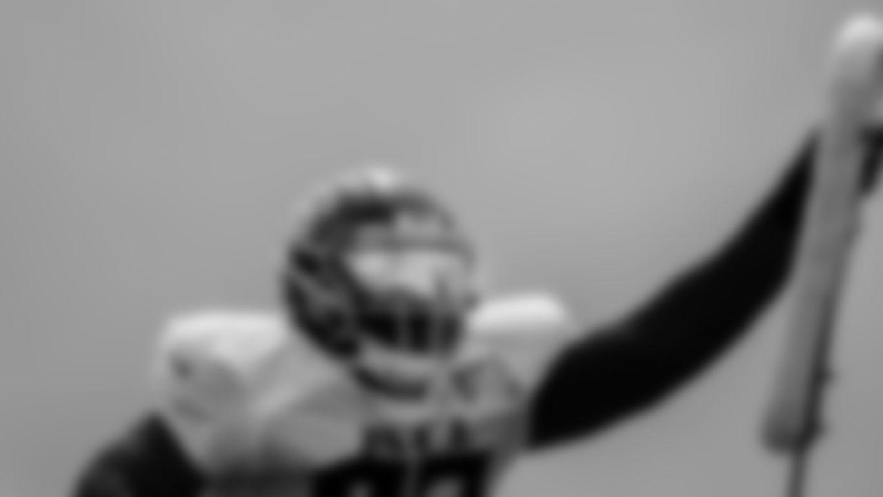Atlanta Falcons defensive end Allen Bailey #93 in action during practice at IBM Performance Field. (Photo by Kara Durrette/Atlanta Falcons)