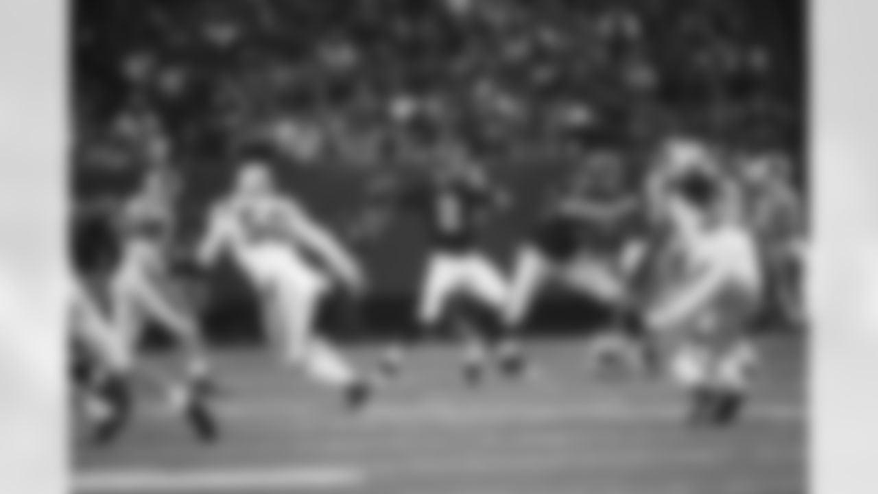 QB Matt Ryan looks to pass to one of his receivers