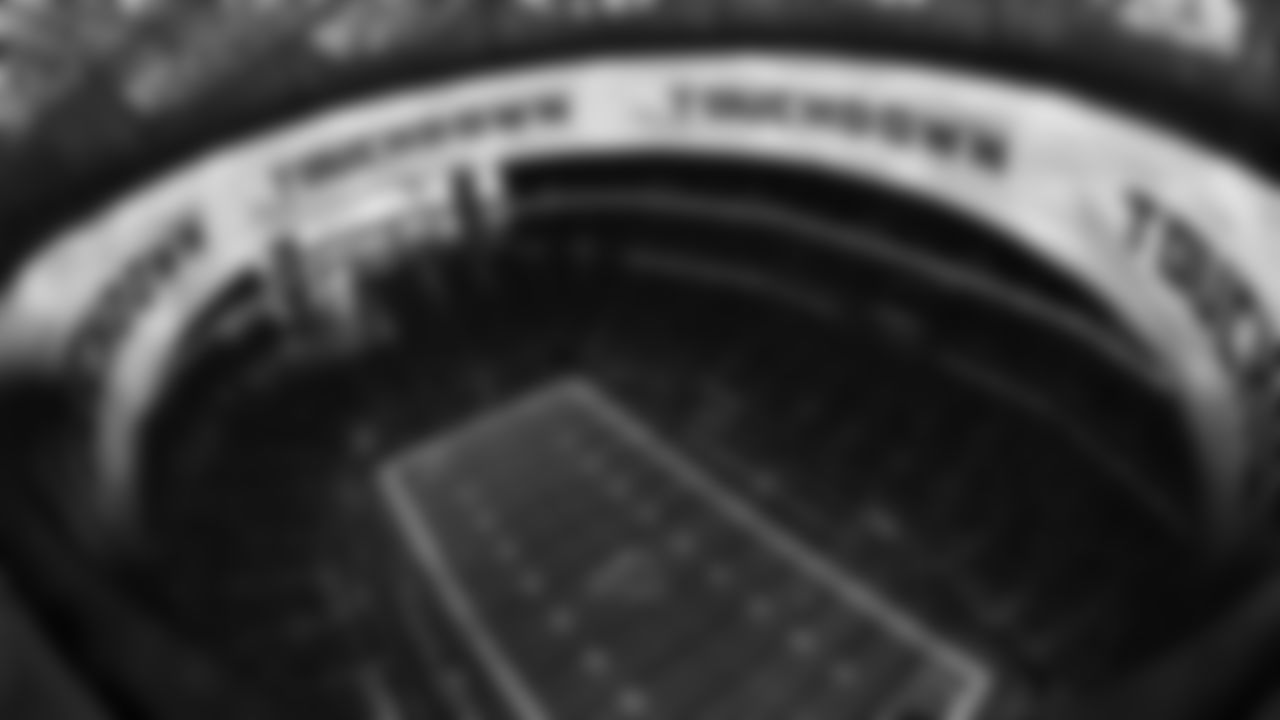 General view from the roof after a touchdown by Atlanta Falcons running back Cordarrelle Patterson #84 during the second quarter against the Chicago Bears at Mercedes-Benz Stadium in Atlanta, Georgia on Sunday, November 20, 2022. (Photo by Brandon Magnus/Atlanta Falcons)