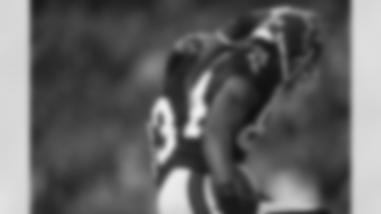 WR Roddy White and Harry Douglas celebrate after a touchdown