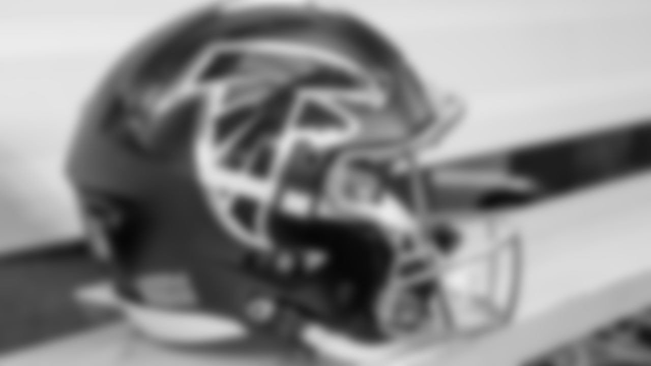 A detail view of a helmet on the bench before the game against the Dallas Cowboys on September 20, 2020. (Photo by Matt Haley)