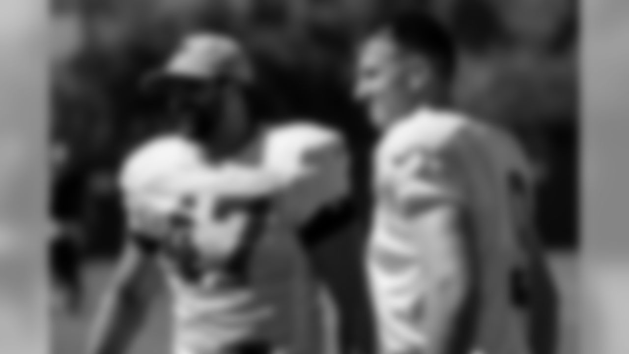 Atlanta Falcons quarterback Kasey Redfern #9 looks on during practice. (Photo by Kara Durrette/Atlanta Falcons).