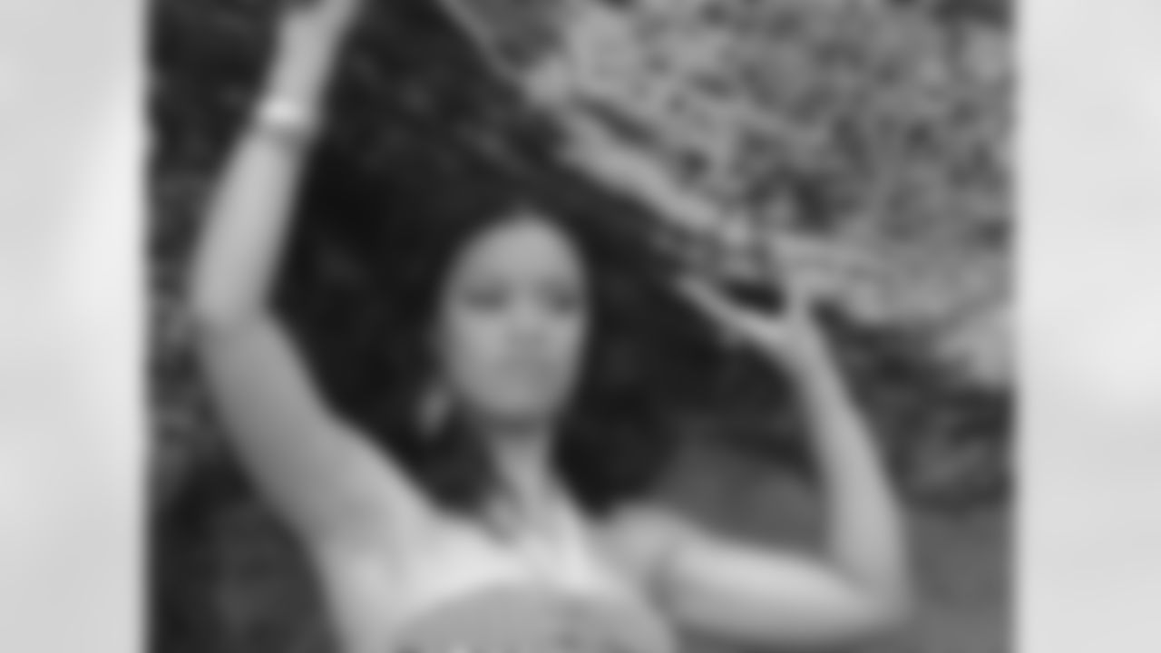 Candice H. poses on the rocks // Atlanta Falcons Cheerleaders Swimsuit Calendar Photo Shoot - Day 1 // 5/26/11 // Bermuda -