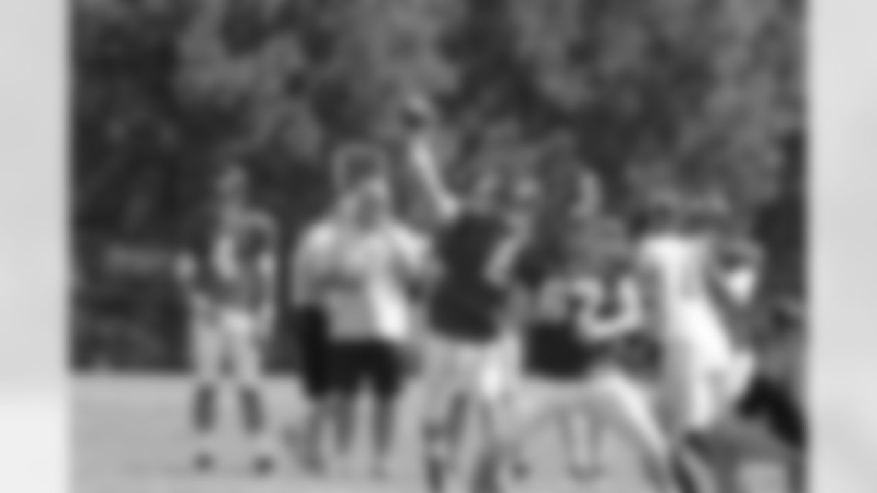 QB Matt Ryan releases a pass // 2011 Russell Athletic Training Camp - Day 8 // August 8, 2011 // Flowery Branch, Ga. —