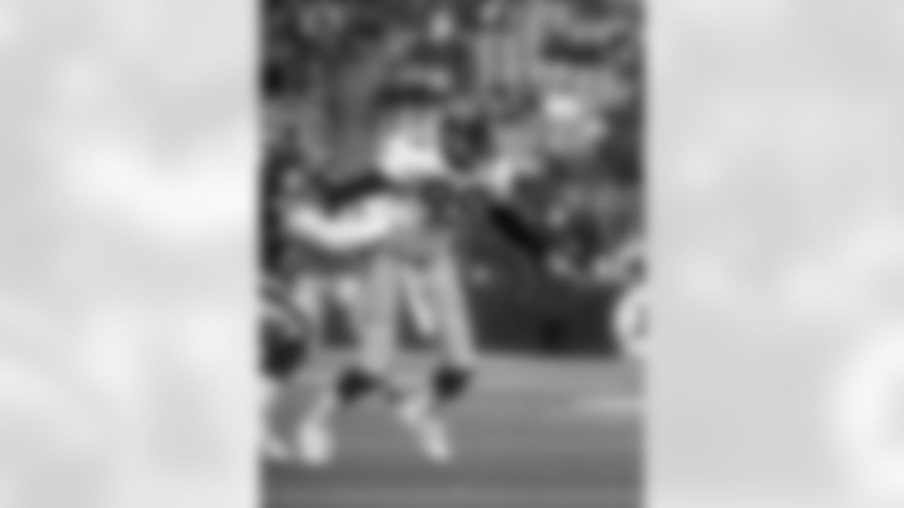 Linebacker Darryl Talley (99) faces his former team, the Buffalo Bills